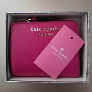 NWT Kate Spade Pink Bifold Wallet with Box